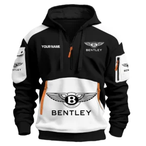 Bentley Car Exclusive Logo Hoodie Half Zipper QTCAR180605A2BEN - White