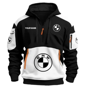 BMW Car Exclusive Logo Hoodie Half Zipper QTCAR180605A2BMW - White