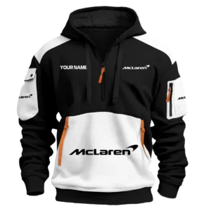 McLaren Car Exclusive Logo Hoodie Half Zipper QTCAR180605A2MCL - White
