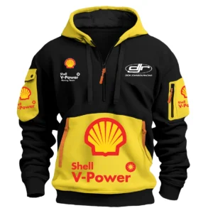 Dick Johnson Racing Team 2025 Supercars Championship Exclusive Logo Hoodie Half Zipper HOSPC120625A01SHEHDF - Yellow