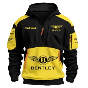 Bentley Car Exclusive Logo Hoodie Half Zipper QTCAR180605A2BEN - Yellow
