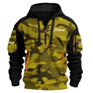 Titleist Exclusive Logo Hoodie Half Zipper Golf QTGF210525A4TL - Yellow
