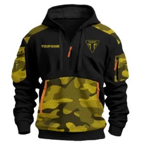 Triumph Motorcycles  Exclusive Logo Hoodie Half Zipper QTMT160525A2TRI - Yellow