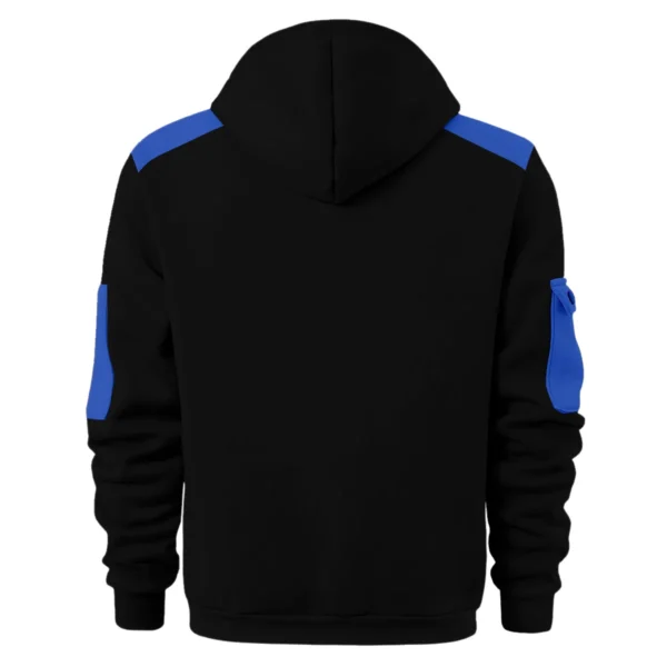Collingwood Magpies Australian Football League Exclusive Logo Hoodie Half Zipper HOAFL190525A01COLL - Blue - Image 2