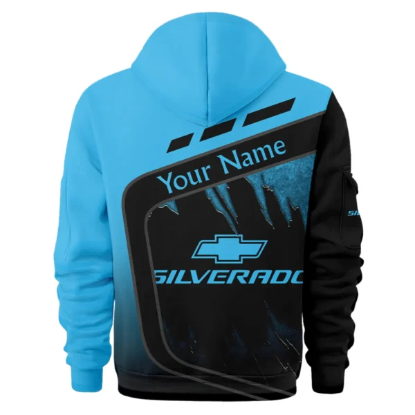 Chevrolet Silverado Ute Exclusive Logo Hoodie Half Zipper QTVA170625UTE01CS - Blue - Image 2