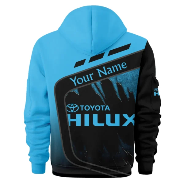 Toyota Hilux Ute Exclusive Logo Hoodie Half Zipper QTVA170625UTE01TH - Blue - Image 2