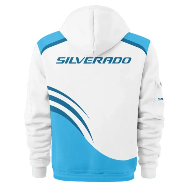 Chevrolet Silverado Ute Exclusive Logo Hoodie Half Zipper QTVA190625UTE03CS - Blue - Image 3