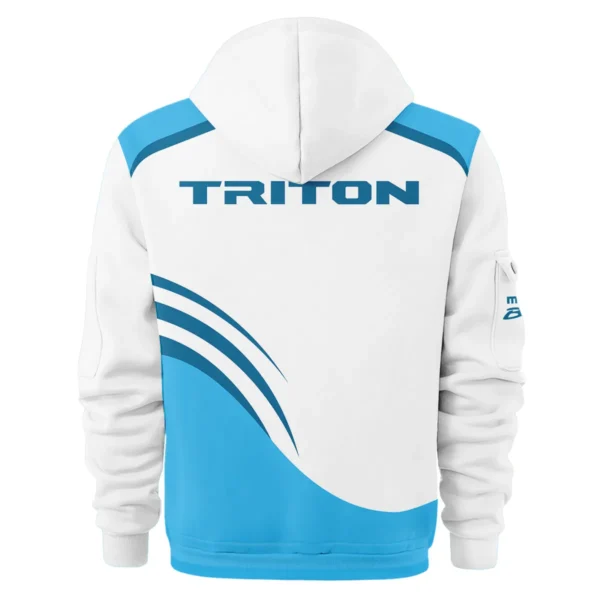 Mazda BT-50 Ute Exclusive Logo Hoodie Half Zipper QTVA190625UTE03MBT - Blue - Image 3