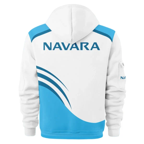 Nissan Navara Ute Exclusive Logo Hoodie Half Zipper QTVA190625UTE03NNA - Blue - Image 3