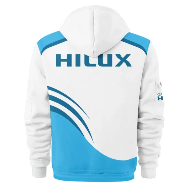 Toyota Hilux Ute Exclusive Logo Hoodie Half Zipper QTVA190625UTE03TH - Blue - Image 3