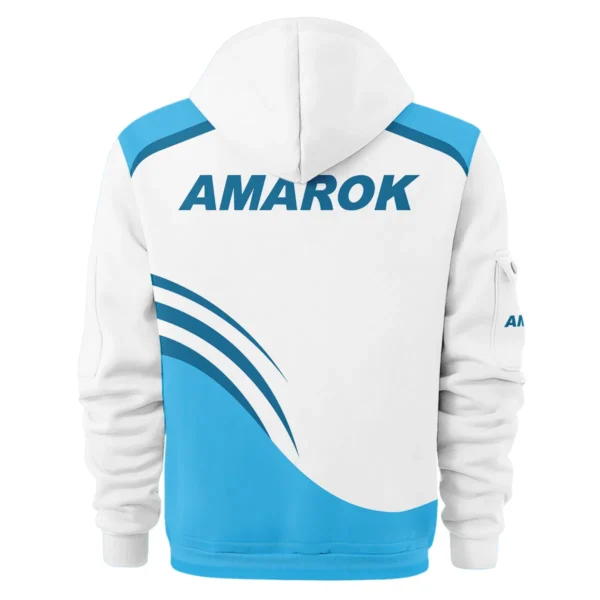 Volkswagen Amarok Ute Exclusive Logo Hoodie Half Zipper QTVA190625UTE03VA - Blue - Image 3