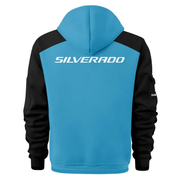 Chevrolet Silverado Ute Exclusive Logo Hoodie Half Zipper QTVA210625UTE04CS - Blue - Image 3