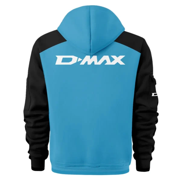 Isuzu D-MAX Ute Exclusive Logo Hoodie Half Zipper QTVA210625UTE04ID - Blue - Image 3