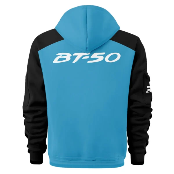 Mazda BT-50 Ute Exclusive Logo Hoodie Half Zipper QTVA210625UTE04MBT - Blue - Image 3
