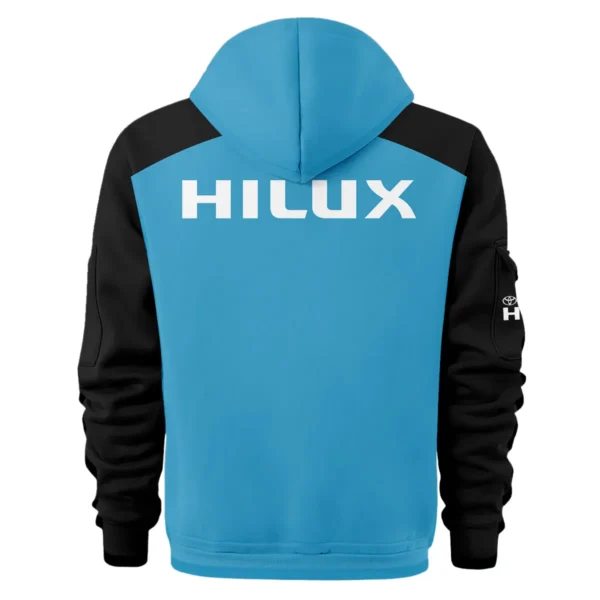Toyota Hilux Ute Exclusive Logo Hoodie Half Zipper QTVA210625UTE04TH - Blue - Image 3