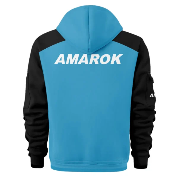 Volkswagen Amarok Ute Exclusive Logo Hoodie Half Zipper QTVA210625UTE04VA - Blue - Image 3