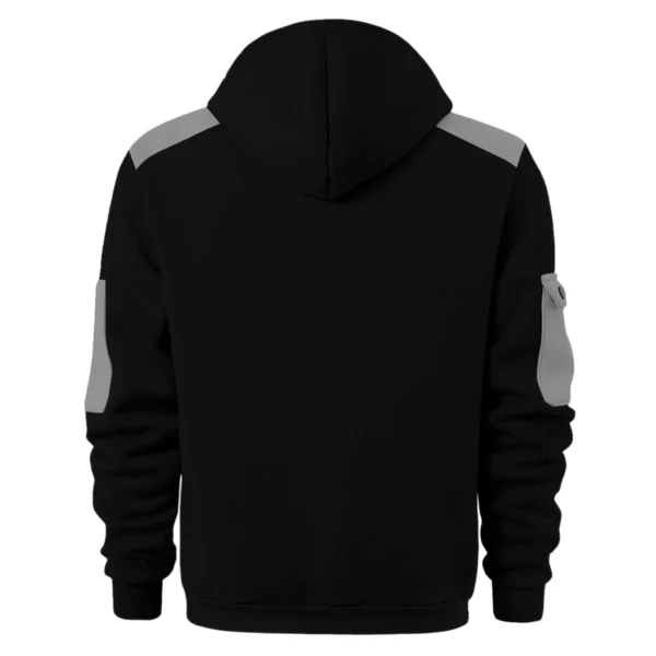 Collingwood Magpies Australian Football League Exclusive Logo Hoodie Half Zipper HOAFL190525A01COLL - Gray - Image 2
