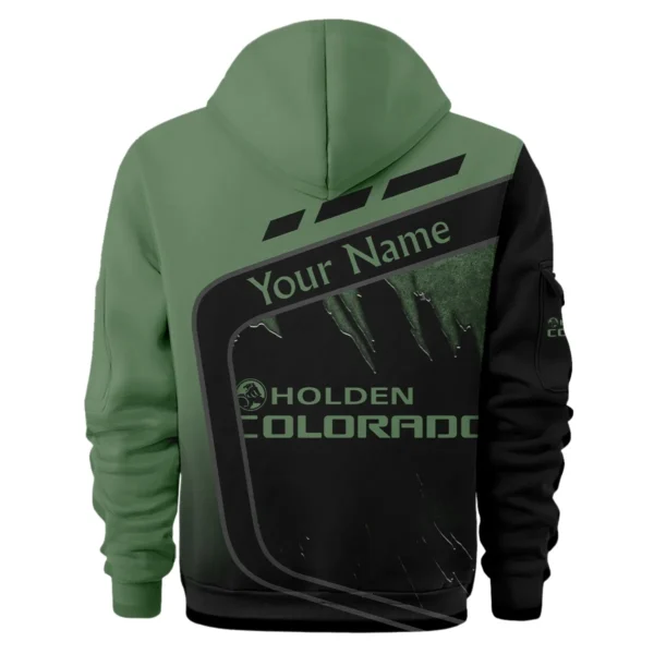 Holden Colorado Ute Exclusive Logo Hoodie Half Zipper QTVA170625UTE01HC - Green - Image 2