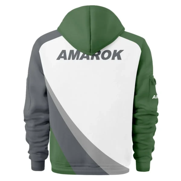 Volkswagen Amarok Ute Exclusive Logo Hoodie Half Zipper QTVA180625UTE02VA - Green - Image 3