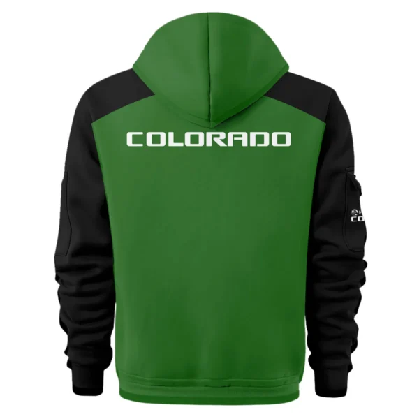 Holden Colorado Ute Exclusive Logo Hoodie Half Zipper QTVA210625UTE04HC - Green - Image 3