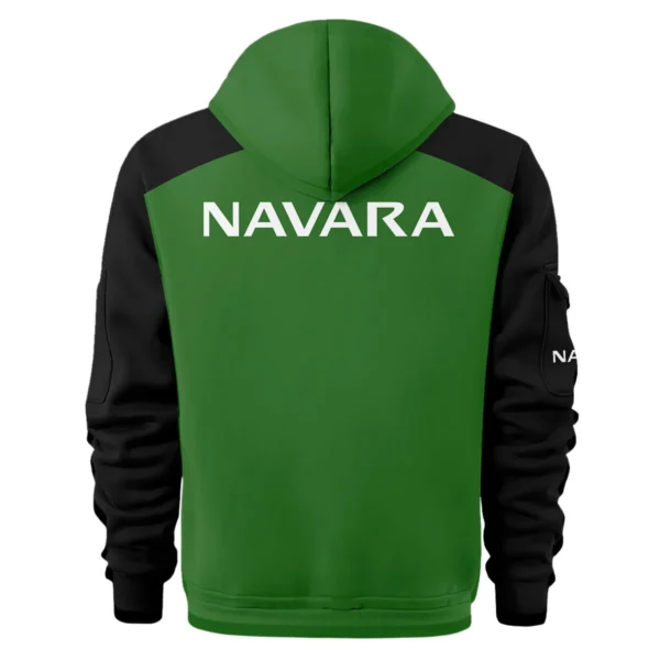 Nissan Navara Ute Exclusive Logo Hoodie Half Zipper QTVA210625UTE04NNA - Green - Image 3