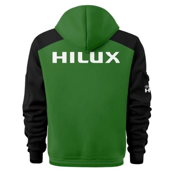 Toyota Hilux Ute Exclusive Logo Hoodie Half Zipper QTVA210625UTE04TH - Green - Image 3