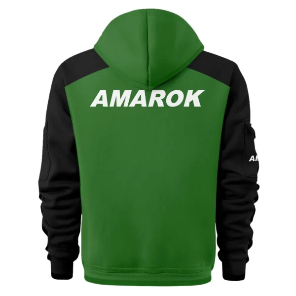 Volkswagen Amarok Ute Exclusive Logo Hoodie Half Zipper QTVA210625UTE04VA - Green - Image 3