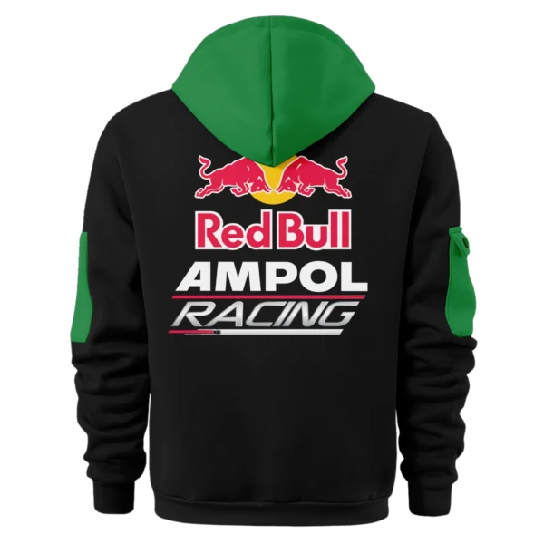Red Bull Ampol Racing Team 2025 Supercars Championship Exclusive Logo Hoodie Half Zipper HOSPC120625A01RBHDF - Green - Image 2