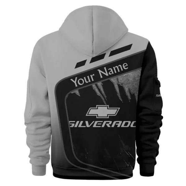 Chevrolet Silverado Ute Exclusive Logo Hoodie Half Zipper QTVA170625UTE01CS - Gray - Image 2
