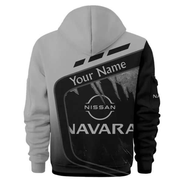 Nissan Navara Ute Exclusive Logo Hoodie Half Zipper QTVA170625UTE01NNA - Gray - Image 2