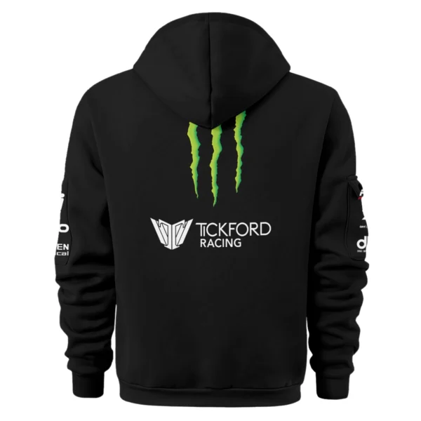 Monster Castrol Racing Exclusive Logo Hoodie Half Zipper HOSPC160625A01TF-HDF - Image 3