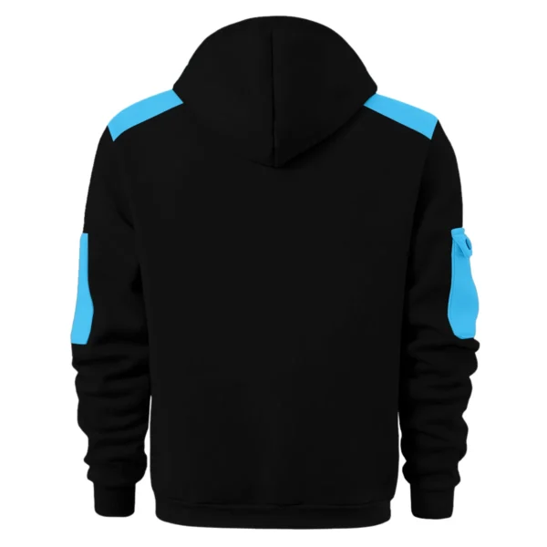 Collingwood Magpies Australian Football League Exclusive Logo Hoodie Half Zipper HOAFL190525A01COLL - Light Blue - Image 2