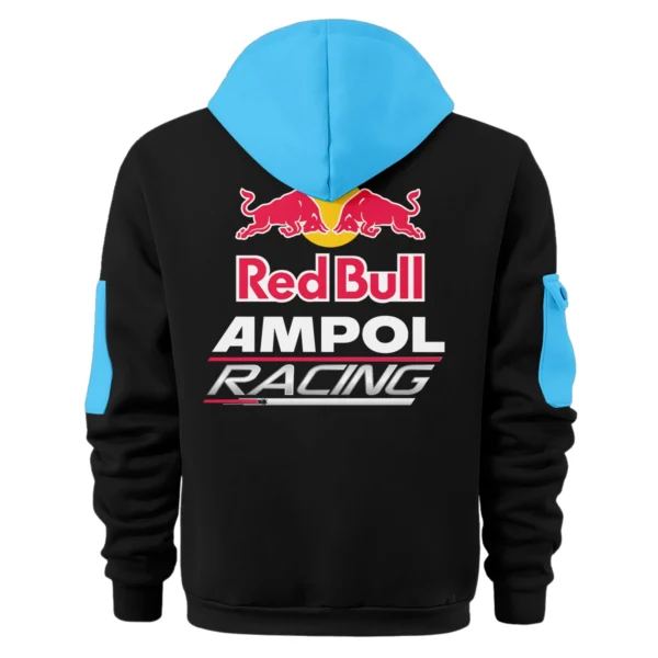 Red Bull Ampol Racing Team 2025 Supercars Championship Exclusive Logo Hoodie Half Zipper HOSPC120625A01RBHDF - Light Blue - Image 2