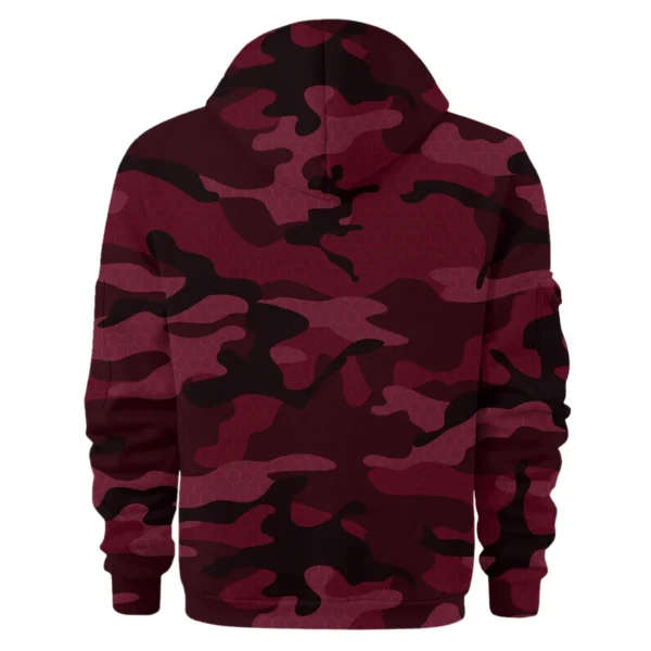 Aston Martin Exclusive Logo Hoodie Half Zipper Car QTCAR180605A1AMR - Maroon - Image 2