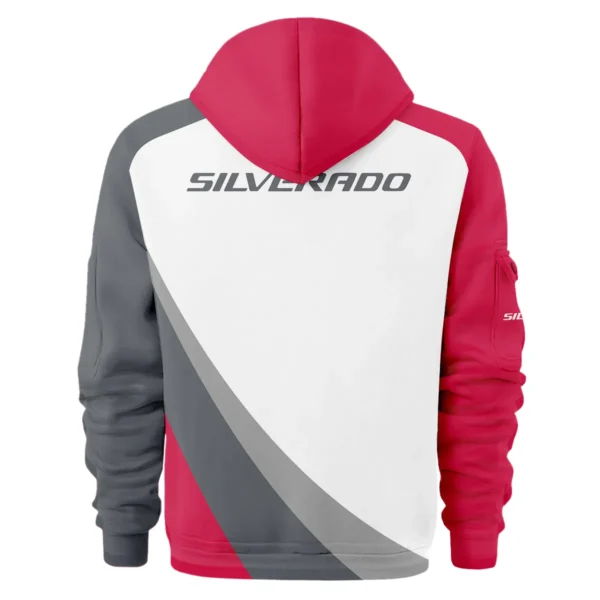 Chevrolet Silverado Ute Exclusive Logo Hoodie Half Zipper QTVA180625UTE02CS - Maroon - Image 3