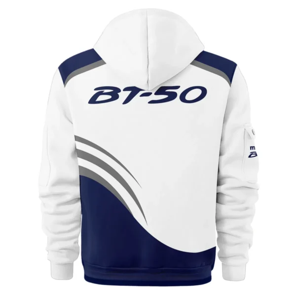 Mazda BT-50 Ute Exclusive Logo Hoodie Half Zipper QTVA190625UTE03MBT - Navy Blue - Image 3