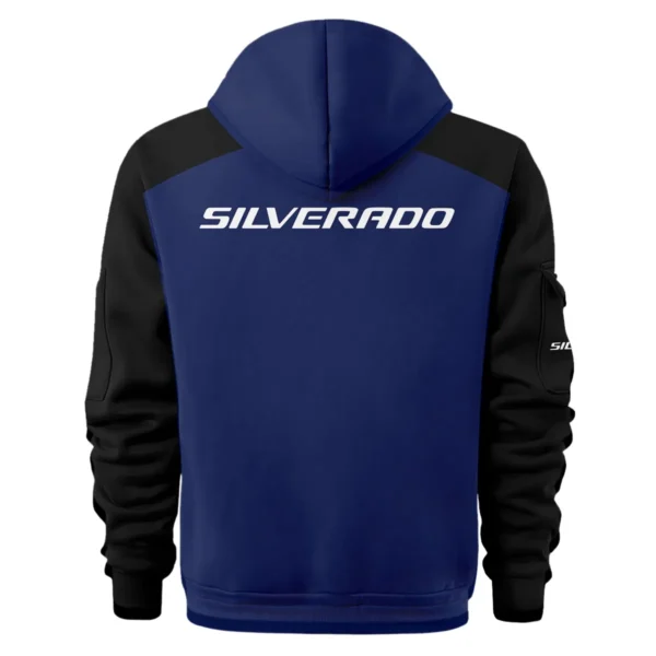 Chevrolet Silverado Ute Exclusive Logo Hoodie Half Zipper QTVA210625UTE04CS - Navy Blue - Image 3