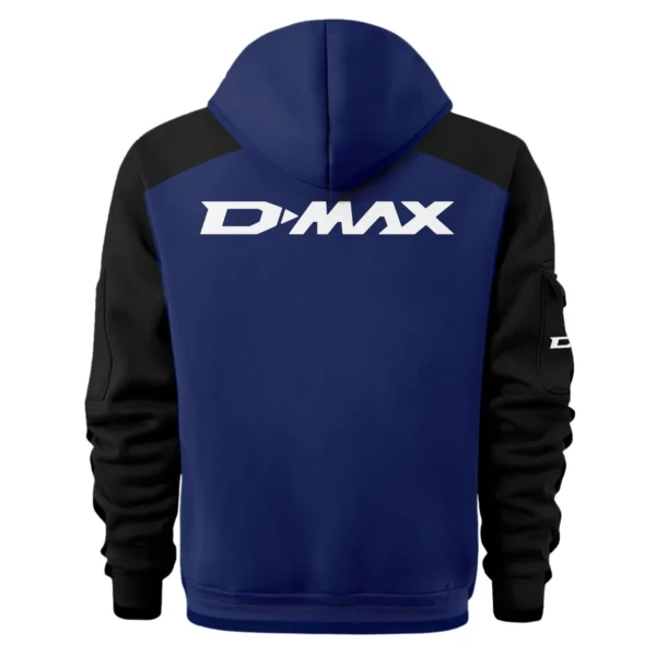 Isuzu D-MAX Ute Exclusive Logo Hoodie Half Zipper QTVA210625UTE04ID - Navy Blue - Image 3