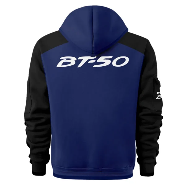 Mazda BT-50 Ute Exclusive Logo Hoodie Half Zipper QTVA210625UTE04MBT - Navy Blue - Image 3