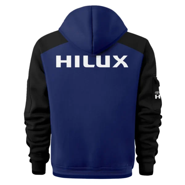 Toyota Hilux Ute Exclusive Logo Hoodie Half Zipper QTVA210625UTE04TH - Navy Blue - Image 3