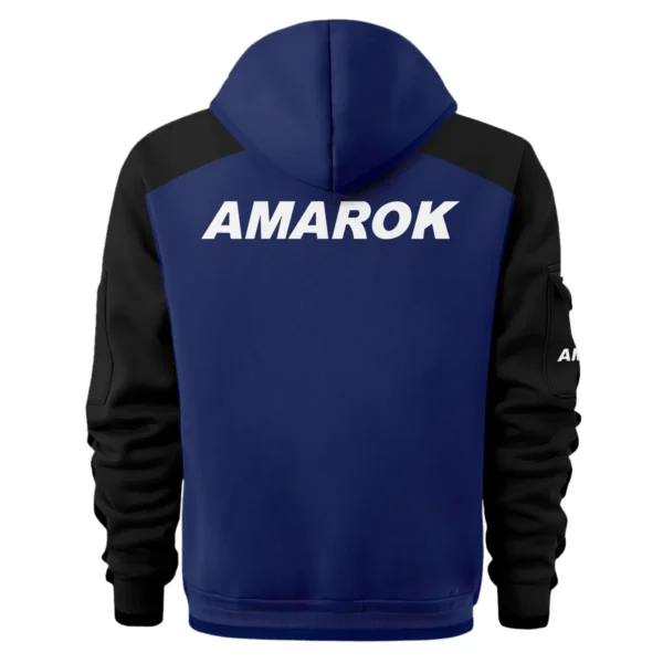 Volkswagen Amarok Ute Exclusive Logo Hoodie Half Zipper QTVA210625UTE04VA - Navy Blue - Image 3