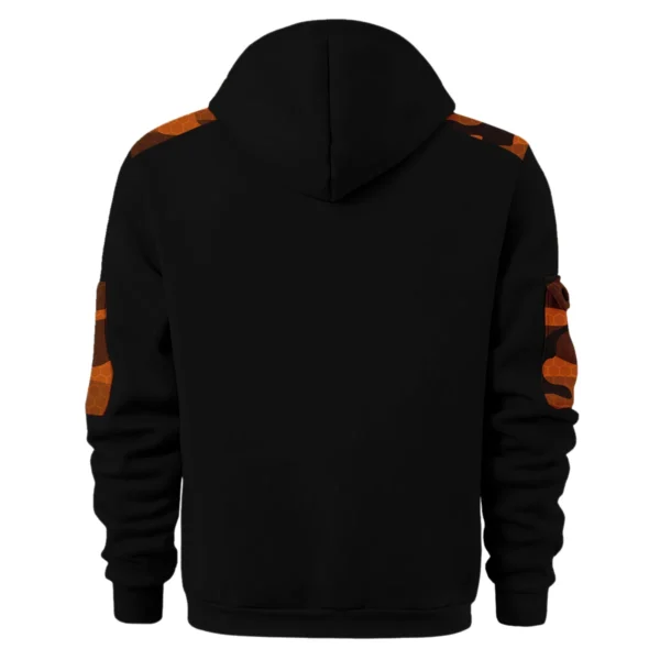 Ducati Motorcycles  Exclusive Logo Hoodie Half Zipper QTMT160525A2DUC - Orange - Image 2