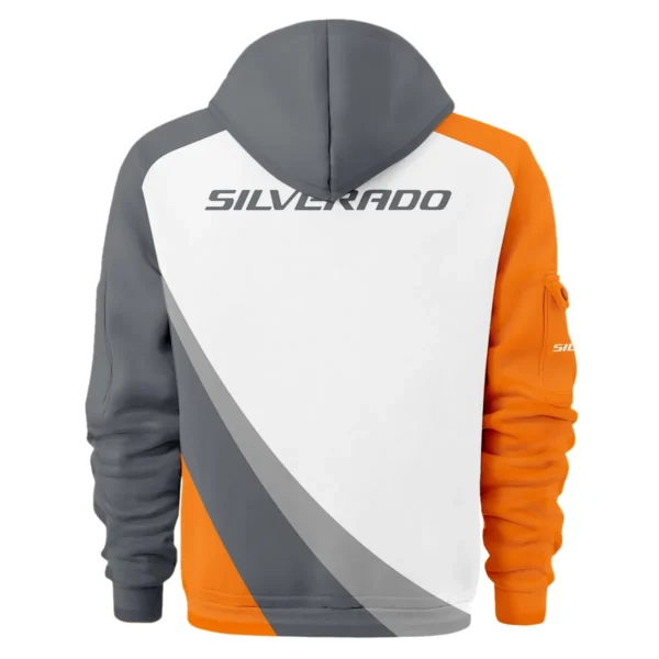 Chevrolet Silverado Ute Exclusive Logo Hoodie Half Zipper QTVA180625UTE02CS - Orange - Image 3