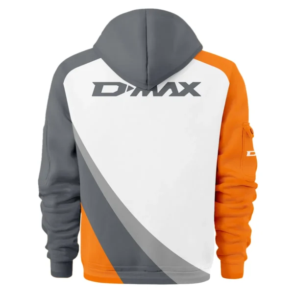 Isuzu D-MAX Ute Exclusive Logo Hoodie Half Zipper QTVA180625UTE02ID - Orange - Image 3