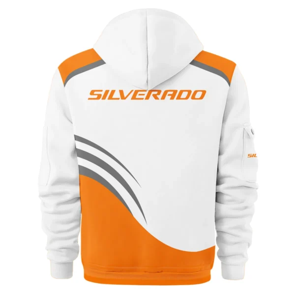 Chevrolet Silverado Ute Exclusive Logo Hoodie Half Zipper QTVA190625UTE03CS - Orange - Image 3