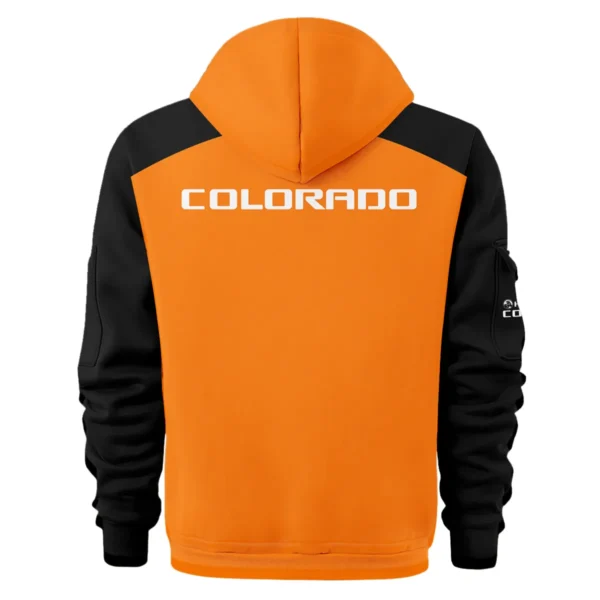Holden Colorado Ute Exclusive Logo Hoodie Half Zipper QTVA210625UTE04HC - Orange - Image 3