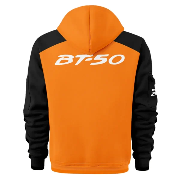 Mazda BT-50 Ute Exclusive Logo Hoodie Half Zipper QTVA210625UTE04MBT - Orange - Image 3