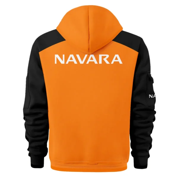 Nissan Navara Ute Exclusive Logo Hoodie Half Zipper QTVA210625UTE04NNA - Orange - Image 3