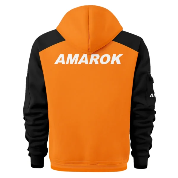 Volkswagen Amarok Ute Exclusive Logo Hoodie Half Zipper QTVA210625UTE04VA - Orange - Image 3