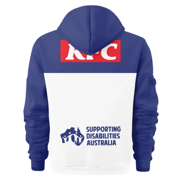 Canterbury-Bankstown Bulldogs NRL Exclusive Logo Hoodie Half Zipper QTVA050625NRL01CBY-HDF - Image 3